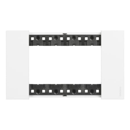 Modular - Rama ornament alba pentru aparataj modular cu 4 module