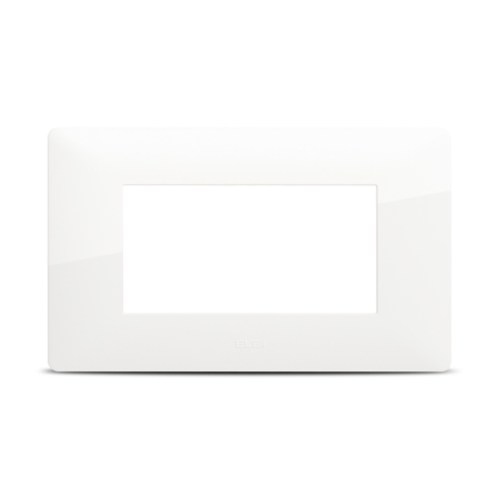 Modular - Rama ornament alba pentru aparataj modular incastrat cu 4 module