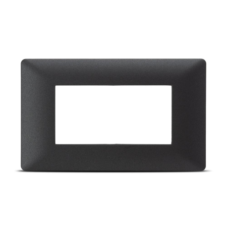 Modular - Rama ornamentala 4M antracit mat pentru aparataj modular cu montaj standard italian
