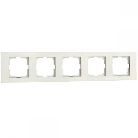 Rama ornamentala alba cu 5 posturi pentru aparataj modular Grano [0]