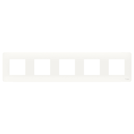 Modular - Rama ornament alba Unica Studio cu 5 posturi pentru aparataj modular