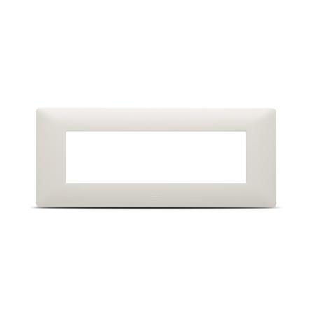 Modular - Rama ornamentala 7M bej mat pentru aparataj modular standard italian
