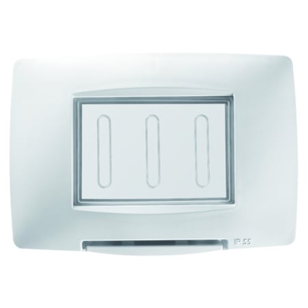 Aparataj - Rama ornament etansa neagra lucioasa pentru 4 module cu capac de protectie IP55