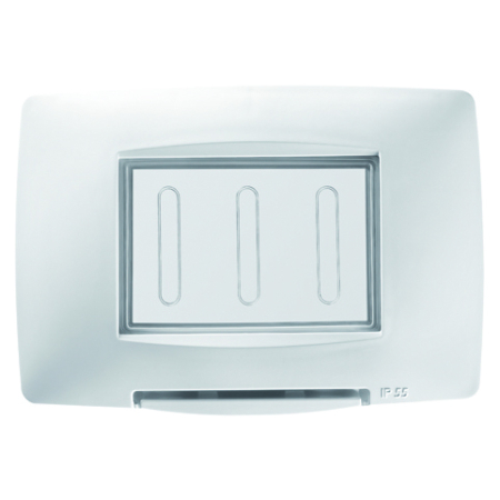 Rama ornament etansa neagra lucioasa pentru 4 module cu capac de protectie IP55 [1]