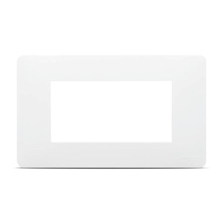 Modular - Rama ornamentala alba New Unica Studio pentru 4 module cu montaj orizontal