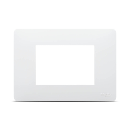 Modular - Rama ornament alba Unica Studio cu 3 module pentru montaj incastrat