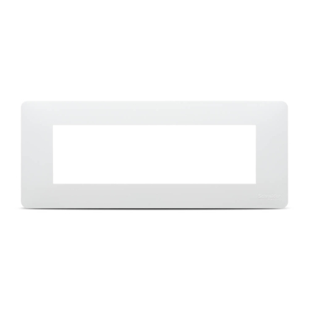 Rama ornament alba lucioasa Unica Studio pentru 7 module, montaj orizontal [0]