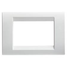 Modular - Rama ornamentala Virna alba cu finisaj lucios pentru 2 module