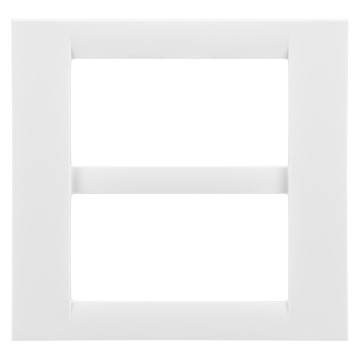 Modular - Rama ornament alba Virna pentru 8 module in configuratie 4 plus 4 suprapusa