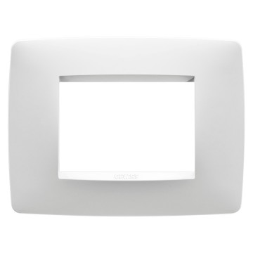 Rama ornamentala alba One pentru aparataj modular cu 3 module [0]
