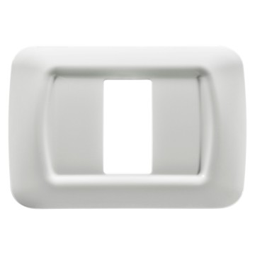Aparataj - Rama ornamentala alba lucioasa pentru aparataj modular Top System cu 1 modul