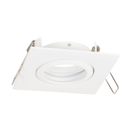 Spoturi LED - Rama spot patrata alba pentru bec GU10 85x85 mm