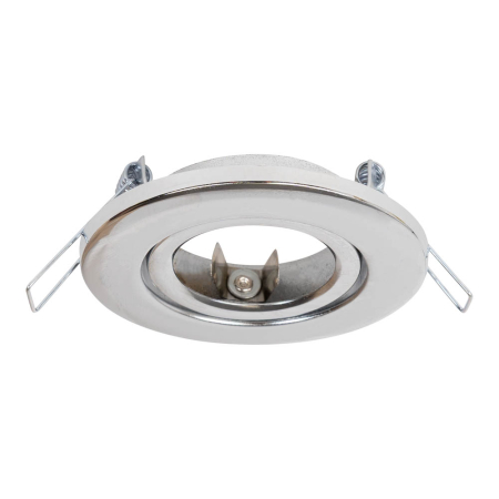 Spoturi - Rama spot incastrata crom pentru bec GU10 cu dimensiuni 81x75 mm