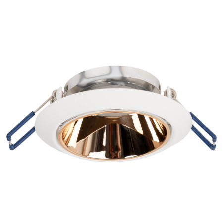 Spoturi LED - Rama spot incastrabila alba pentru sursa GU10 cu dimensiuni 87x85 mm