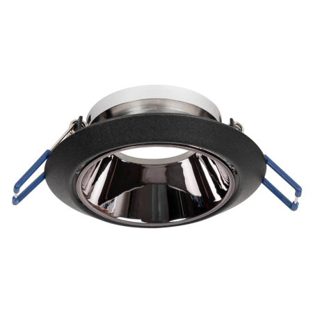 Spoturi LED - Rama spot incastrata Draco GU10 neagra din aluminiu pentru tavan fals