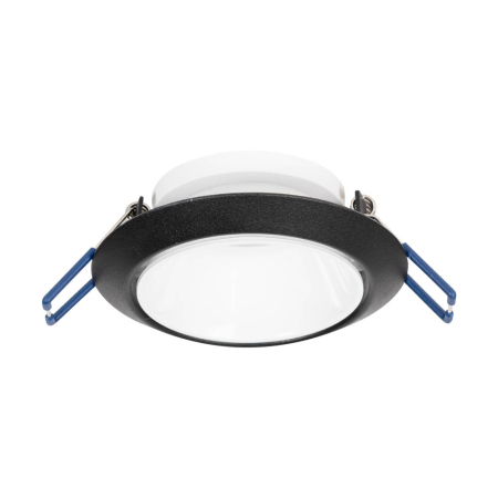 Spoturi LED - Rama spot incastrata GU10 negru cu reflector alb 87 x 85 mm