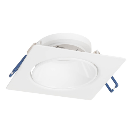Spoturi LED - Rama spot incastrabila alba pentru bec GU10 cu dimensiuni 87 x 85 mm