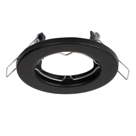 Rama spot incastrata neagra din aluminiu cu dulie GU10 inclusa, dimensiuni 81x65 mm [0]