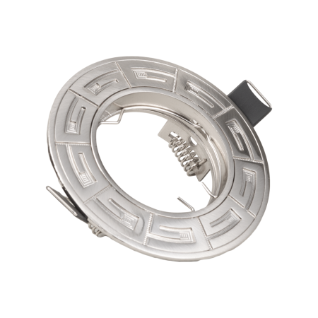 Rama decorativa rotunda argintie pentru spot incastrat cu compatibilitate GU10 [0]