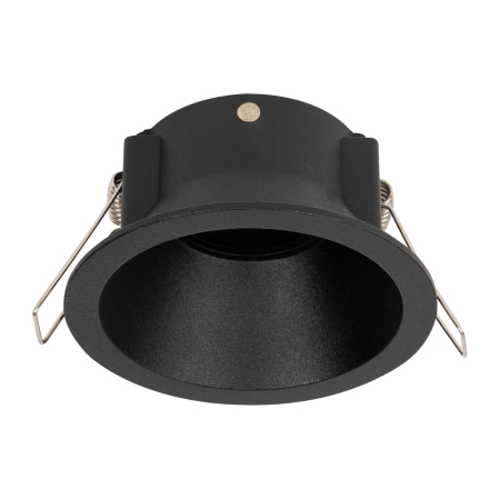 Spoturi LED - Rama spot incastrabila neagra din aluminiu cu dulie GU10 inclusa 94x92 mm
