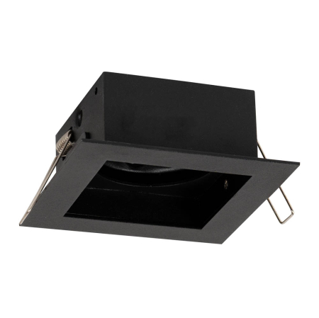 Spoturi LED - Rama spot incastrata Zara neagra pentru o sursa GU10 100x90 mm