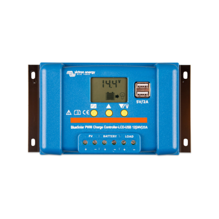 Invertoare - Regulator de incarcare solar PWM LCD USB 12 24V 20A