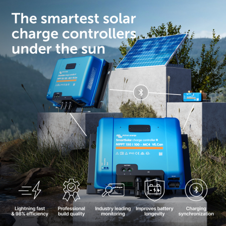 Invertoare - Regulator de incarcare solar Victron SmartSolar MPPT 150 100 MC4 VE Can