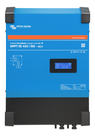 Invertoare - Regulator solar SmartSolar MPPT RS 450 100 MC4 vedere frontala