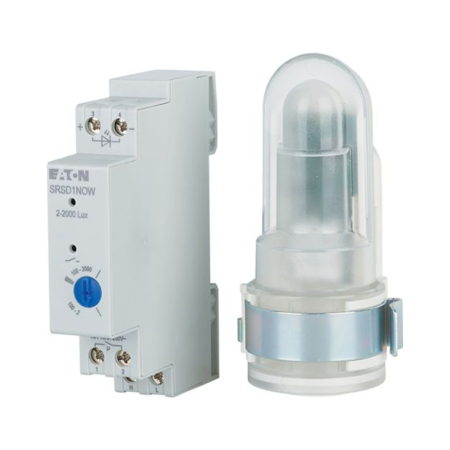Protectie - Releu crepuscular modular pentru tablou electric cu senzor extern de lumina
