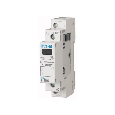 Protectie - Releu impuls tip teleruptor modular cu 2 contacte normal deschise pentru sina DIN