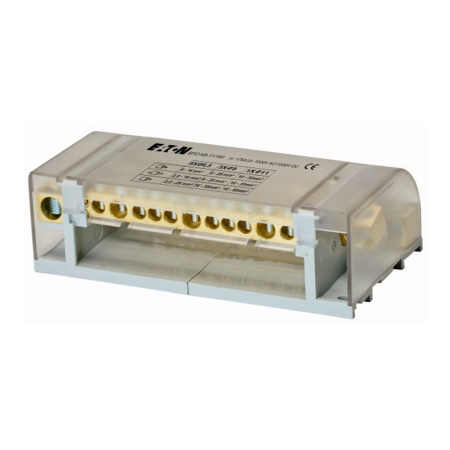 Protectie - Repartitor electric 4 poli 160 A cu 1 intrare si 11 iesiri pentru tablou electric