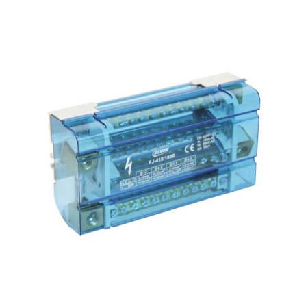 Protectie - Repartitor etajat tetrapolar 125 A cu 48 gauri pentru montaj pe sina DIN