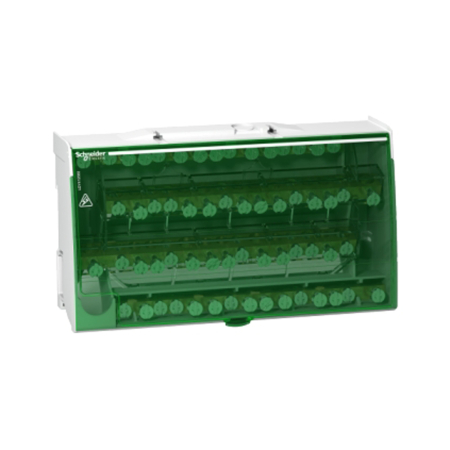 Protectie - Repartitor etajat tetrapolar 125 A cu 60 gauri pentru montaj pe sina DIN