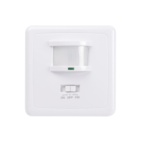 Protectie - Senzor de prezenta incastrat alb cu detectie 160 grade si protectie IP20