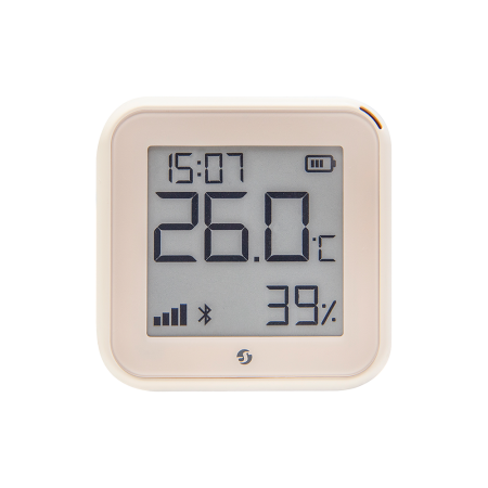 Senzor temperatura si umiditate Shelly HT Gen3 Ivory cu afisaj e paper [0]