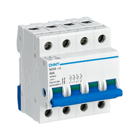 Protectie - Separator de sarcina 40A cu 4 poli pentru tablou electric