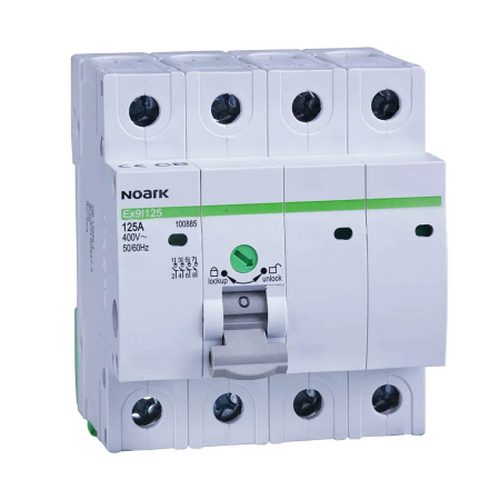 Separator sarcina - Separator de sarcina modular 4 poli 80 A pentru tablou electric