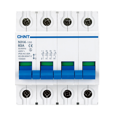 Protectie - Separator de sarcina modular 32A cu 4 poli pentru sina DIN