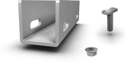 Structura - Set conector sina CrossRail 48 cu surub si piulita de fixare