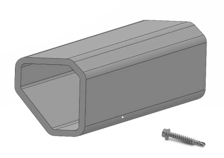 Structura - Set conector sina SingleRail 63 cu suruburi de fixare