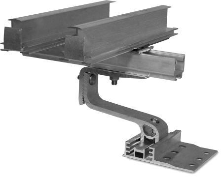 Structura - Set demonstrativ InsertionRail pentru structura fotovoltaica pe acoperis inclinat