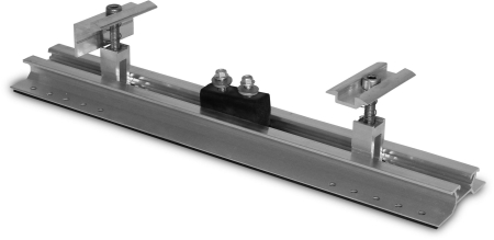 Structura - Set demonstrativ MiniRail cu sina si cleme pentru module fotovoltaice
