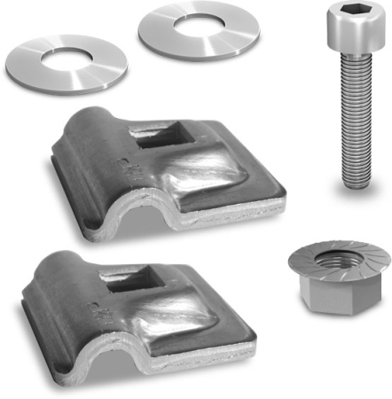 Structura - Set dublu clema protectie trasnet MH pentru cablu de 8 mm