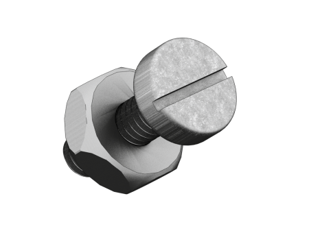 Trasee electrice - Set surub cu piulita M6 x 15 mm din otel galvanizat pentru jgheab metalic perforat