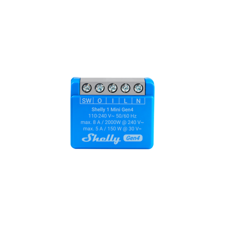 Shelly 1 Mini Gen4 releu inteligent cu contact uscat [0]