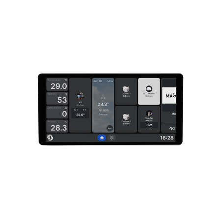 Smart SHELLY - Shelly Wall Display X2i Black panou de control smart cu ecran tactil