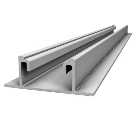 Structura - Sina montaj BasicRail 22 din aluminiu pentru structuri fotovoltaice
