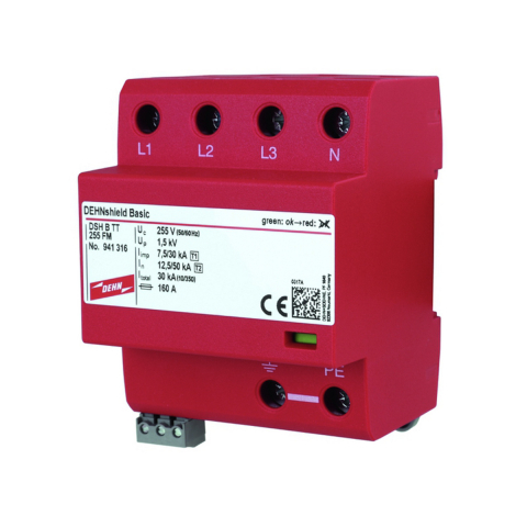 Descarcatoare - SPD Type 1 + Type 2, DEHNshield B TT 255 FM