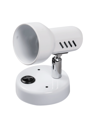 Spoturi - Spot aplicat bara alb din metal cu soclu E14 si intrerupator integrat