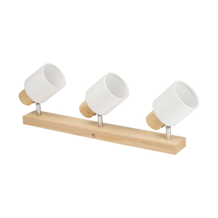 Spoturi LED - Spot bara Nordik alb natur cu 3 dulii E14 pentru iluminat interior